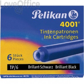 Cartucce per stilografiche 4001 TP/6 Pelikan - Rosso (conf.6)