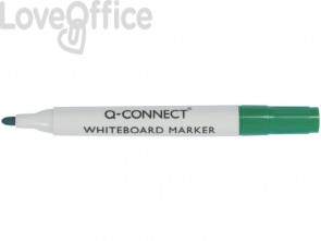Pennarelli per lavagna bianca Q-Connect punta tonda 2-3 mm verde KF26009 (conf.da 10)