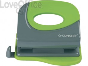Perforatore a due fori Q-Connect fino a 20 ff grigio/verde KF00995