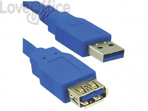Cavo di prolunga Media Range USB 3.0 AM/AF 3m Blu MRCS145