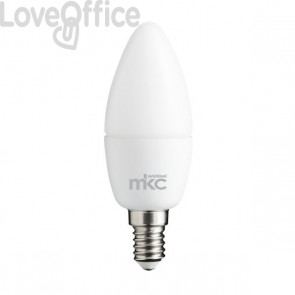 Lampadina LED a Candela MKC E14 430 lumen Bianco - luce calda 499048018