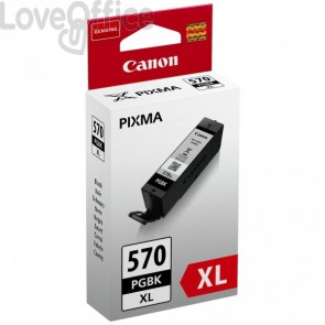 Cartuccia Canon Originale 0318C001 Cartuccia inkjet alta capacità ink pigmentato PGI-570PGBK XL 1 nero