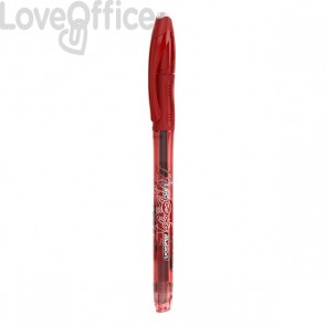Penne cancellabili Gelocity illusion gel Bic - 0,7 mm - rosso (conf.12)