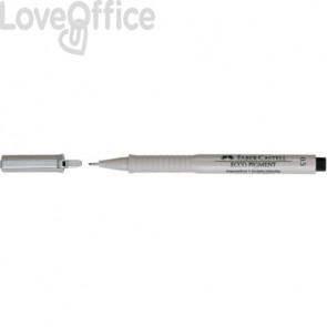Penna punta in fibra Nera Faber-Castell Ecco Pigment 0,5 mm 166599