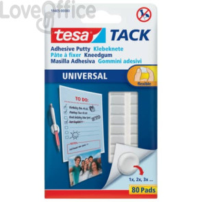 Pasta adesiva TACK® putty personalizzabile e modellabile 50 g Tesa - 59405-00000-00 (conf.80)