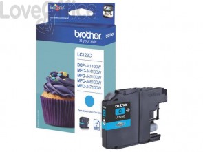 Cartuccia inkjet LC-123 Brother ciano LC-123C