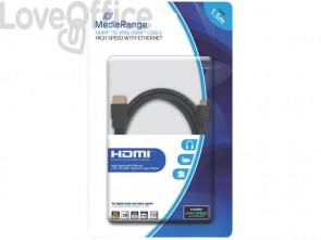 Cavo di collegamento Media Range HDMI/Mini HDMI ad alta velocità con contatti dorati 10,2 Gbit/s - MRCS165