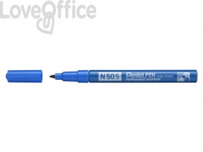 Pennarello indelebile Pentel Pen N50S punta conica 3.8 mm Blu N50S-C