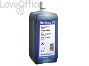 Inchiostro per timbri senza olio Pelikan bottiglia 1 litro blu 351312