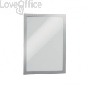 Cornice espositiva adesiva DURABLE DURAFRAME® A4 - argento Conf. 10 pezzi - 4882-23