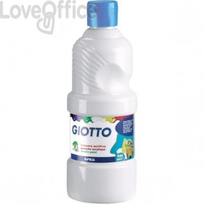 Tempera acrilica Giotto - bianco - 500 ml - 533701