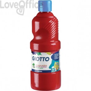 Tempera acrilica GIOTTO - Rosso - 500 ml