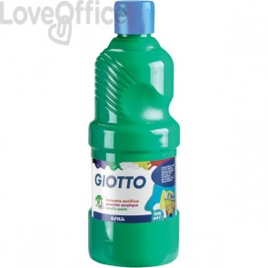 Tempera acrilica Giotto - verde - 500 ml - 533712
