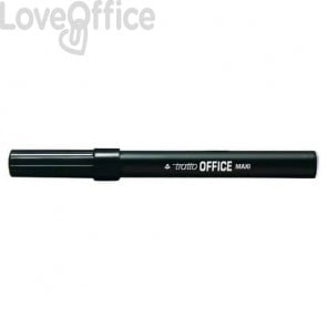 Pennarelli neri TRATTO Office Maxi punta conica 2 mm (conf. 12 pezzi)