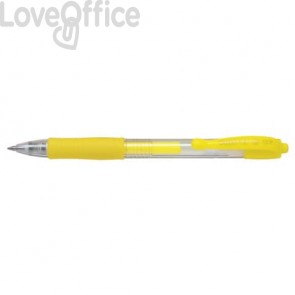 Penne gel a scatto Pilot G2 - giallo neon - 0,7 mm1383