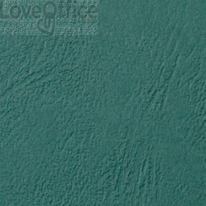 Copertine per rilegatura GBC Leathergrain in cartoncino goffrato A4 Verde scuro - CE040045 (conf 100)