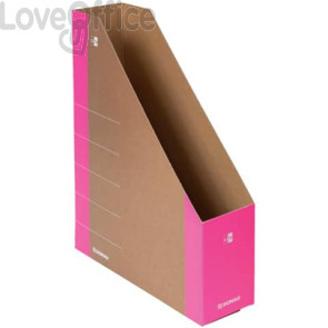 Portariviste in cartone formato A4 dorso 5 cm Donau rosa