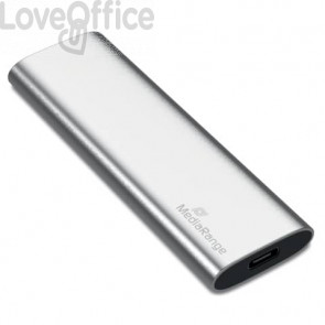 Unità SSD esterna Media Range USB Type-C® 120 GB - argento MR1100