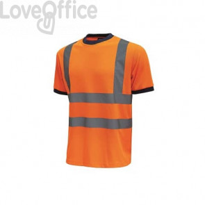 EC - T-Shirt alta visibilità Glitter U-Power cotone-poliestere arancio fluo - Taglia XL - HL197OF GLITTER XL
