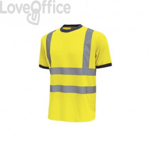 T-Shirt alta visibilità Mist U-Power cotone-poliestere giallo fluo - Taglia XXL - HL165YF MIST 2XL