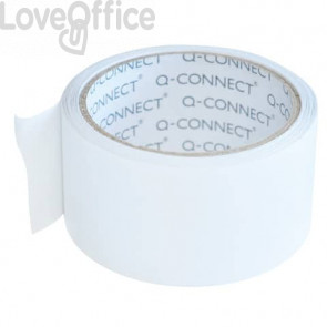 Nastri adesivi da imballo Q-Connect - 50 mm x 66 m - Bianco - svolgimento rumoroso (conf.6)
