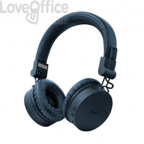 Cuffie in-ear wireless Trust Tones blu - Bluetooth portata 10 m 23908