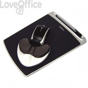 Mousepad Easy Glide con Microban Fellowes - nero - 93730
