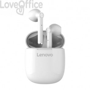 Auricolare Bluetooth resistente all'acqua - 5.0 Lenovo Ipx5 - bianco