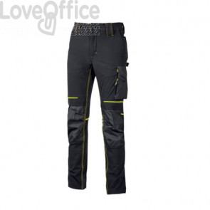 Pantalone da lavoro U-Power ATOM Black Carbon - taglia XL