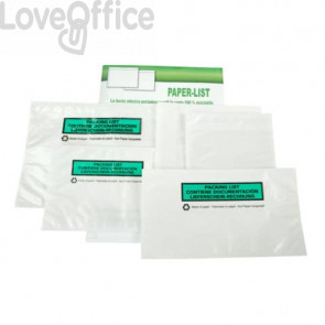 Buste adesive per spedizioni in carta ecologica Methodo C6 trasparenti - 16,2x12,0 cm - X101602 (conf. 250)