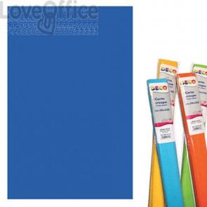 Rotolo di Carta crespa - 50x250 cm - 40 g/m² Deco blu 10713/14