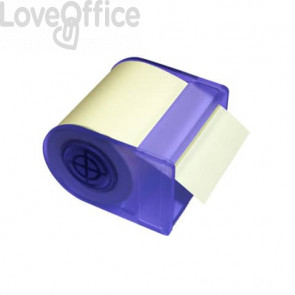 Dispenser comprensivo di roll adesivo Global notes - 60 mm x 10 m giallo/blu