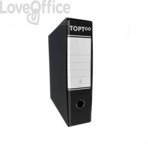 Registratore commerciale con custodia TOPToo Dorso 8 cm - 23x30 cm - Nero (conf.6)