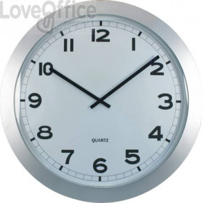 Orologio da parete Methodo Extralarge - diametro Ø 60 cm -  silver V150710