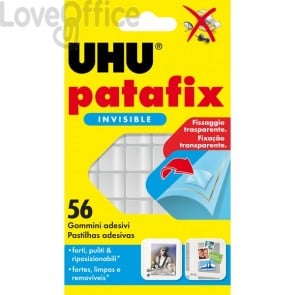 Gomma adesiva UHU® Patafix UHU - Trasparente - D1601 (conf.56)
