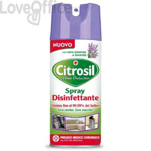 Spray disinfettante multisuperficie Home Protection Citrosil con vere essenze di lavanda - 300 ml