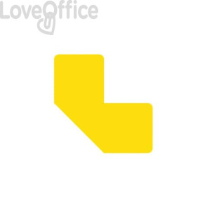 Sticker per pavimenti a L - 10x5 cm - Tarifold giallo - B197204 (conf.10)