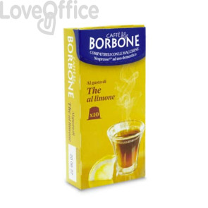 Capsule di preparato solubile per tè al limone 9 gr compatibili Caffe Borbone Nespresso
