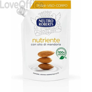 Sapone liquido - 400 ml Neutro Roberts Nutriente - ecopouch