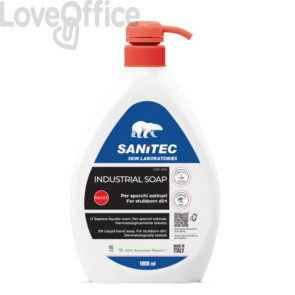 Sapone liquido specifico per lo sporco ostinato Industrial Soap Sanitec 1000 ml