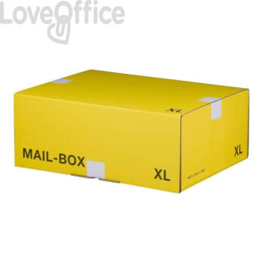 Scatole postali gialle 46x33,3x17,4 cm - Bong misura XL (conf. 20)
