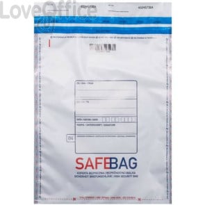 Sacchetti di sicurezza bianco formato interno - 32,1x47+4 cm Safe Bag C3 (conf.500)