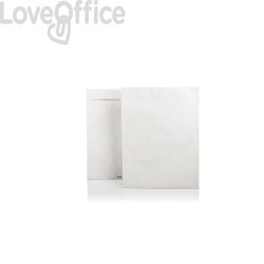 Buste a sacco piatte con strip bianche 25x35 cm - Tyvek formato B4 - 55g/m² (conf.500)