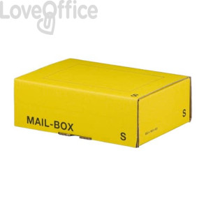 Scatole postali gialle 24,9x17,5x7,9 cm - Bong misura S (conf. 20)