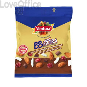 Misto di frutta secca e sgusciata BB Extra Pocket Ventura cioccolato - 50 gr (conf.da 12)