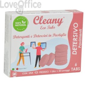 Detersivo igienizzante per pavimenti in pastiglie CLEANY Eco tabs lavanda (conf. 6)