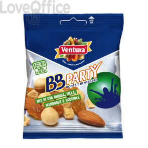 Misto di frutta essicata, sgusciata e tostata BB Party Pocket Dolce Ventura 50 gr (conf.da 12)