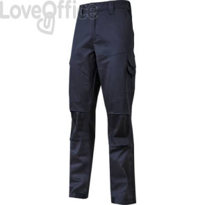 Pantalone da lavoro in cotone elasticizzato Guapo blu U-Power taglia L