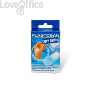 Cerotti trasparenti impermeabili Plastosan Dry skin - assortiti - CER041 (conf.40)