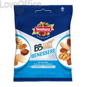 Misto di frutta secca e sgusciata BB Extra Pocket Ventura benessere - 50 gr (conf.da 12)